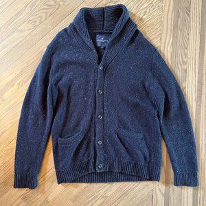 American Eagle Men's Navy Blue Large Heavy Cardigan